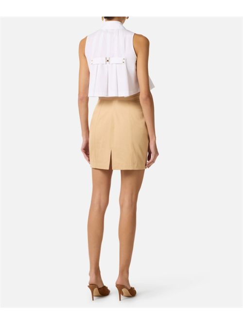 POPELINE SHIRT ELISABETTA FRANCHI | CA16362E2100 bianco